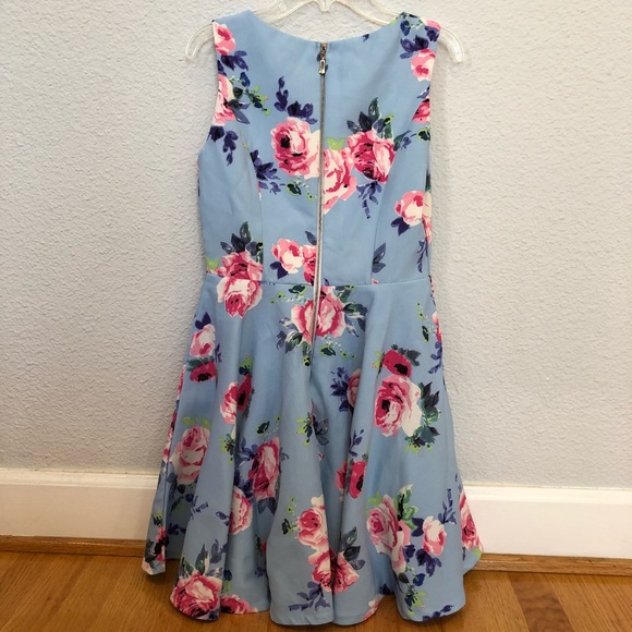 NEW Size Small Blue Floral Dress - Picture 2 of 2